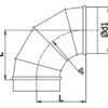 Kolano segmentowe 90° NADIX - schemat